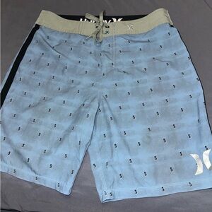 Mens Hurley Swim Trunks / Shorts Size 30